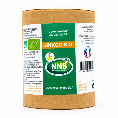 Ginkgo BIO de natalinaturebio.fr