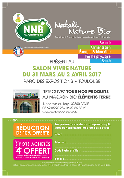 Invitation et promotion salonbio toulouse 2017 avec NNBio