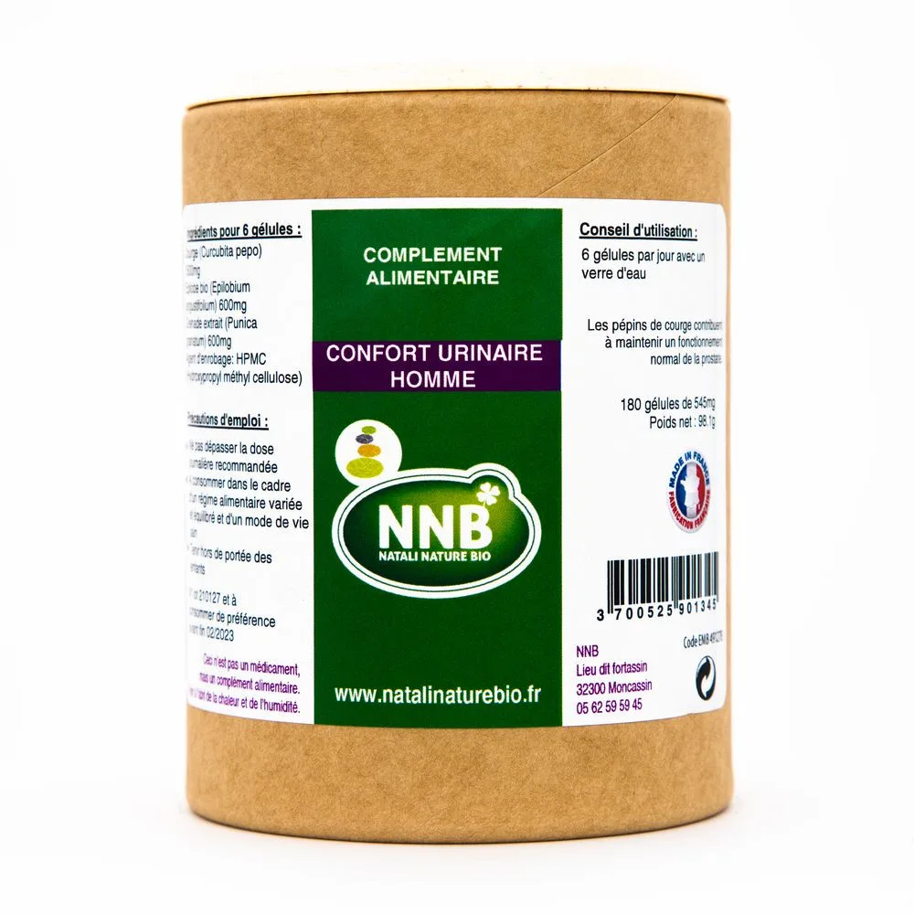 Pot Confort Urinaire Homme - complément alimentaire - Natali Nature Bio