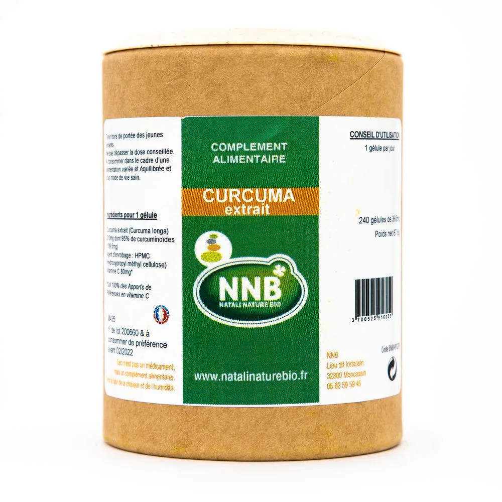 Pot Curcuma Extrait - complément alimentaire - Natali Nature Bio