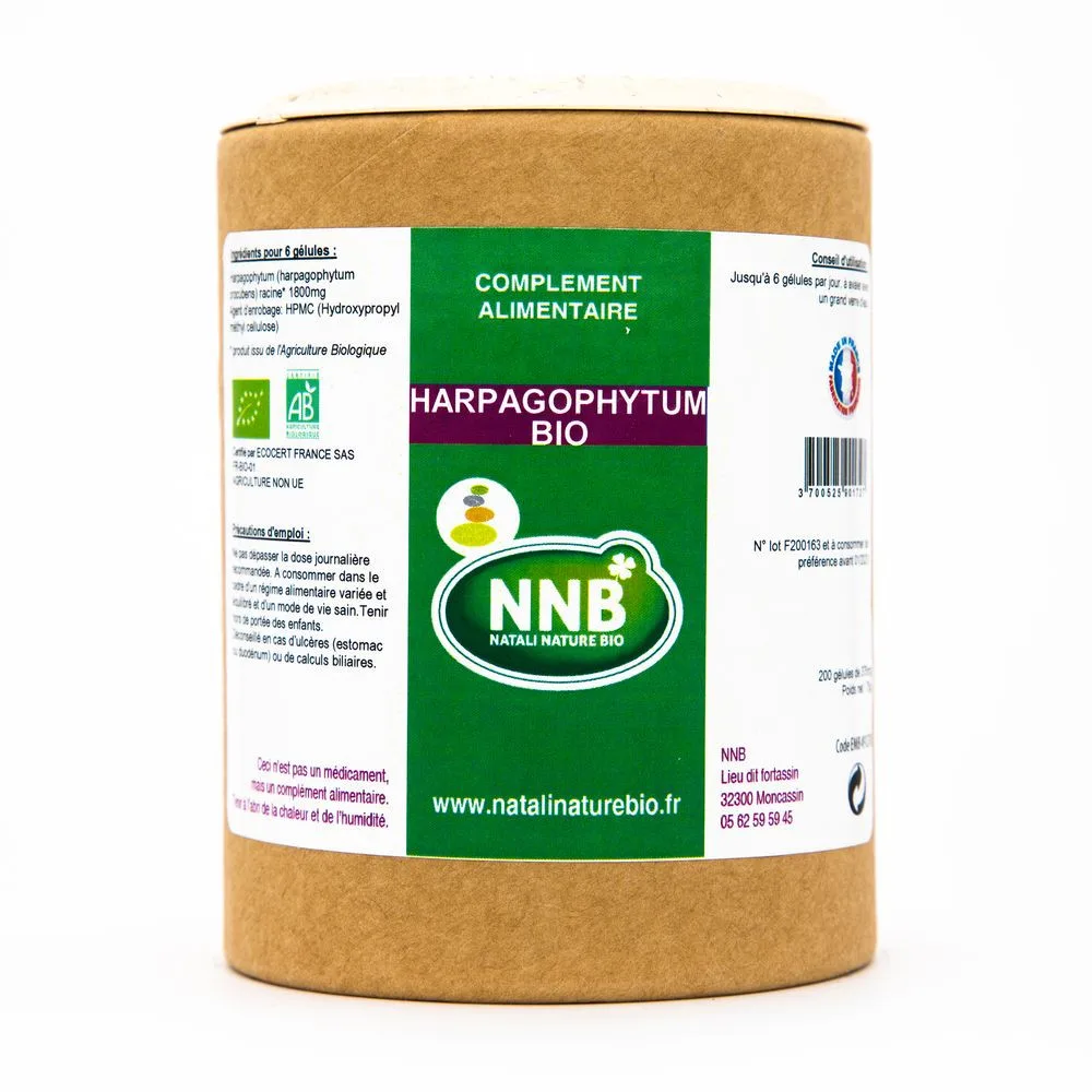 Pot Harpagophytum BIO - complément alimentaire - Natali Nature Bio