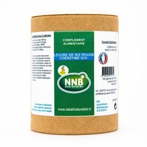 Pot Levure de Riz Rouge et Coenzyme Q10 - complément alimentaire - Natali Nature Bio