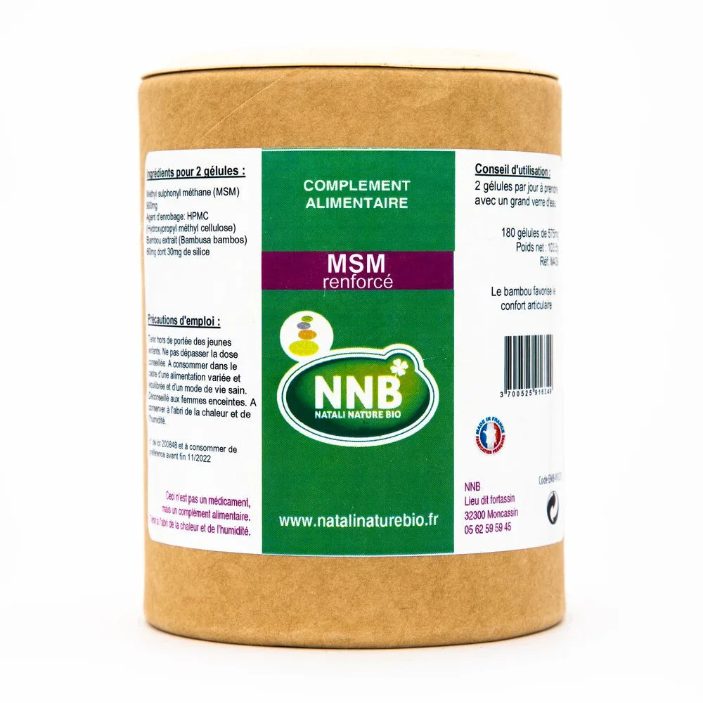 Pot MSM renforcé - complément alimentaire - Natali Nature Bio