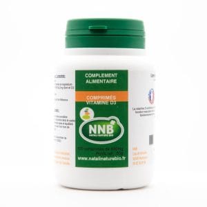 Pot Comprimés Vitamine D3 - complément alimentaire - Natali Nature Bio