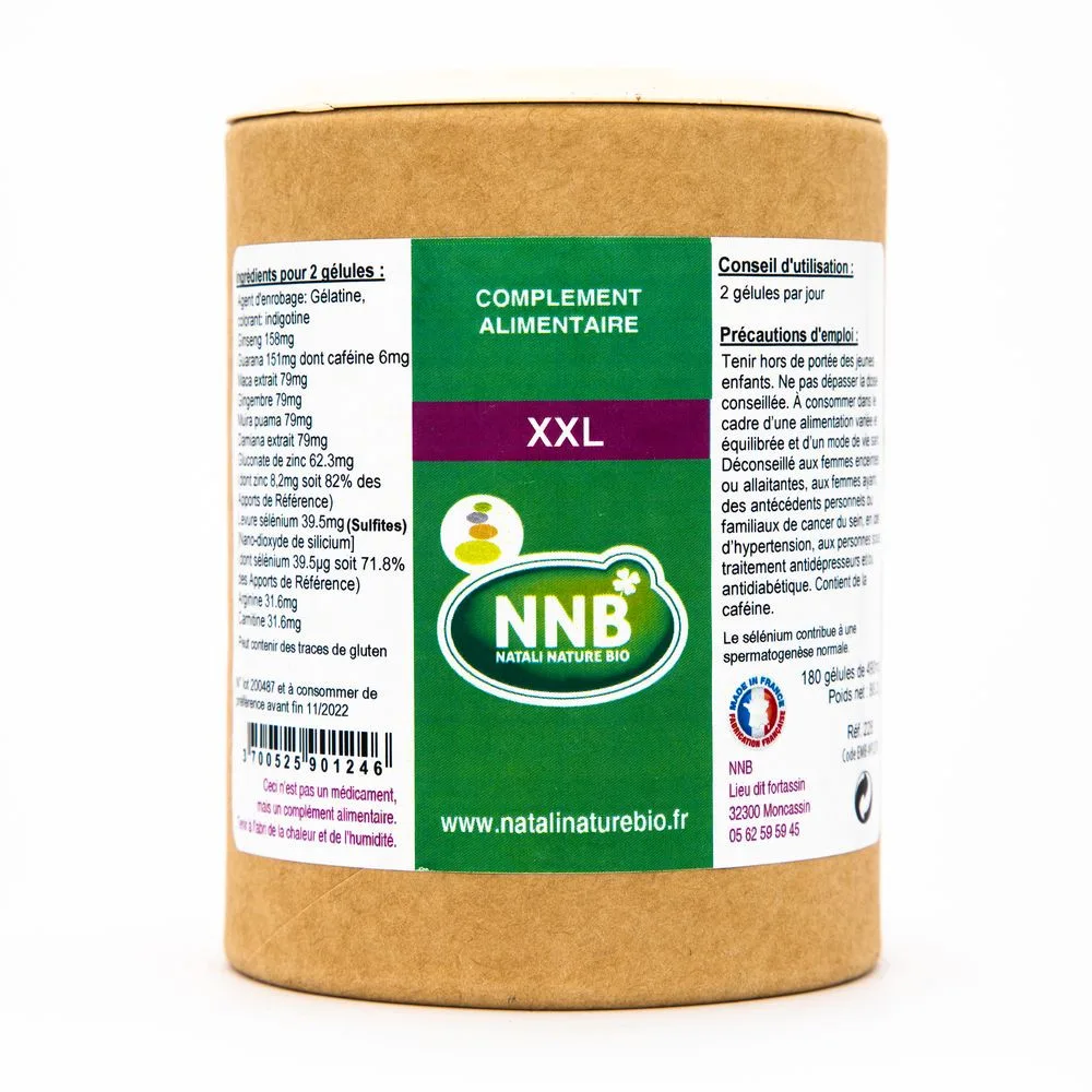 Pot XXL Tonique Sexuel - complément alimentaire - Natali Nature Bio