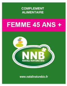 Etiquette complément alimentaire Femme 45+ - Natali Nature Bio