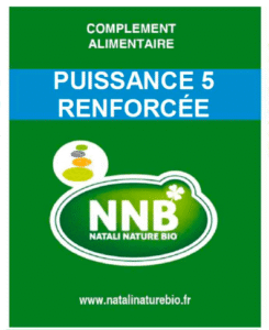 Étiquette complément alimentaire Puissance 5 Renforcée - Natali Nature Bio