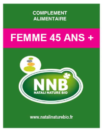 Etiquette complément alimentaire Femme 45+ - Natali Nature Bio